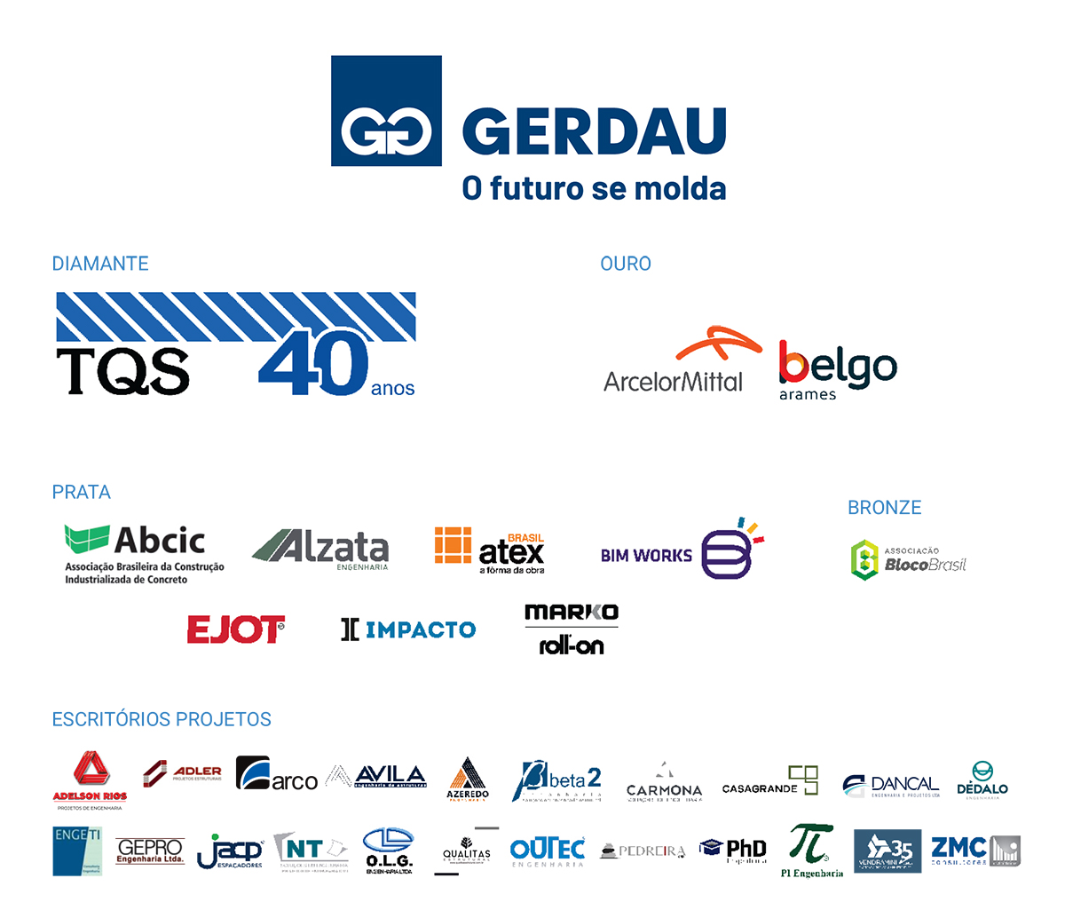 Logotipos das empresas e instituições patrocinadoras e apoiadoras do 29º ENECE